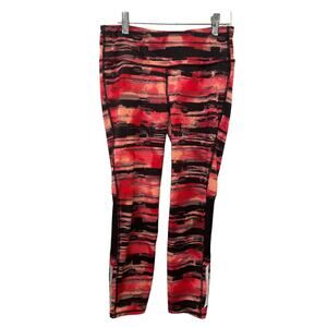Old Navy Active Go Dry Sz S Peach Coral Black Cropped Athletic Gym Leggings